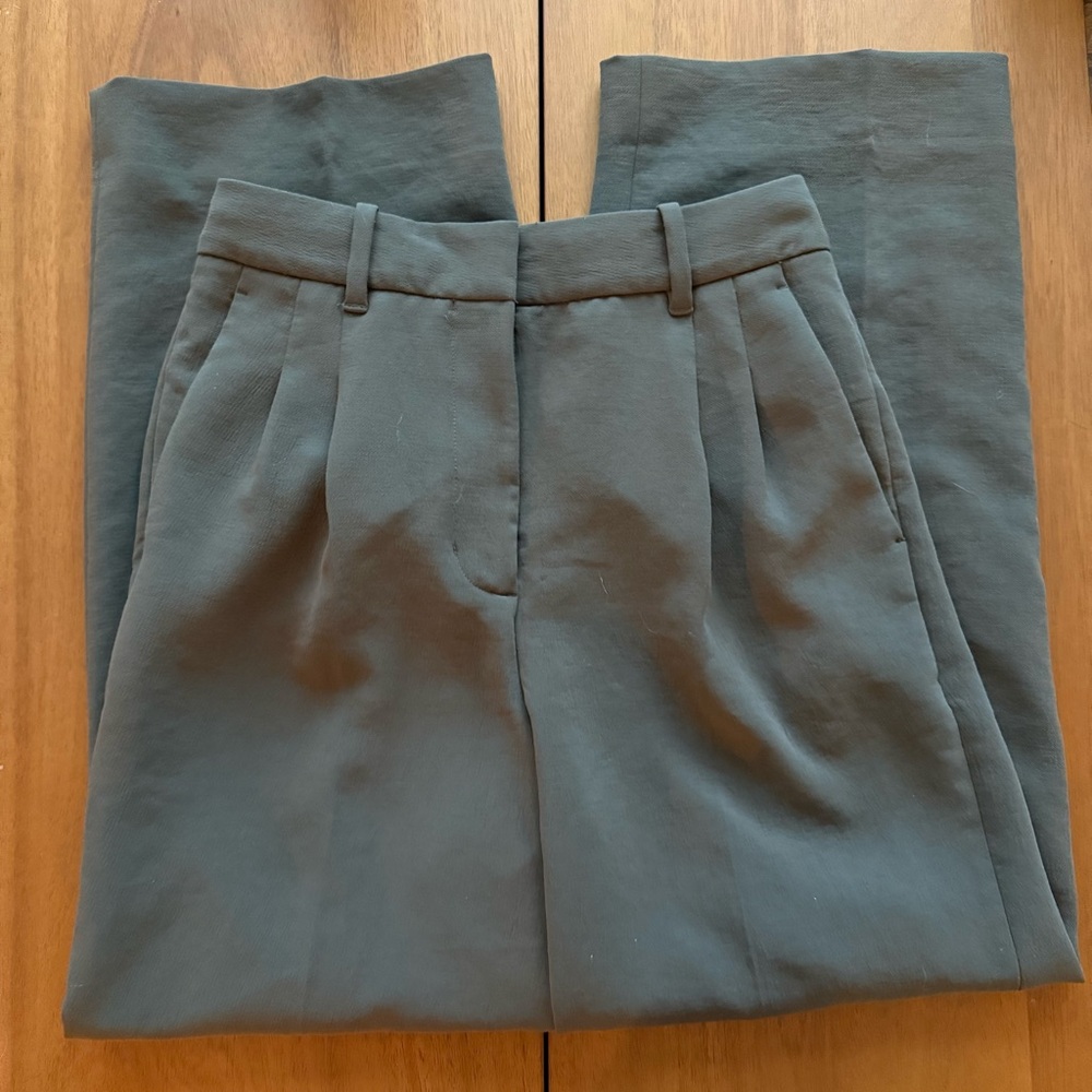 Aritzia Olive Green Effortless Pants